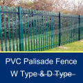 D Type Green PVC Coat palisade post fence